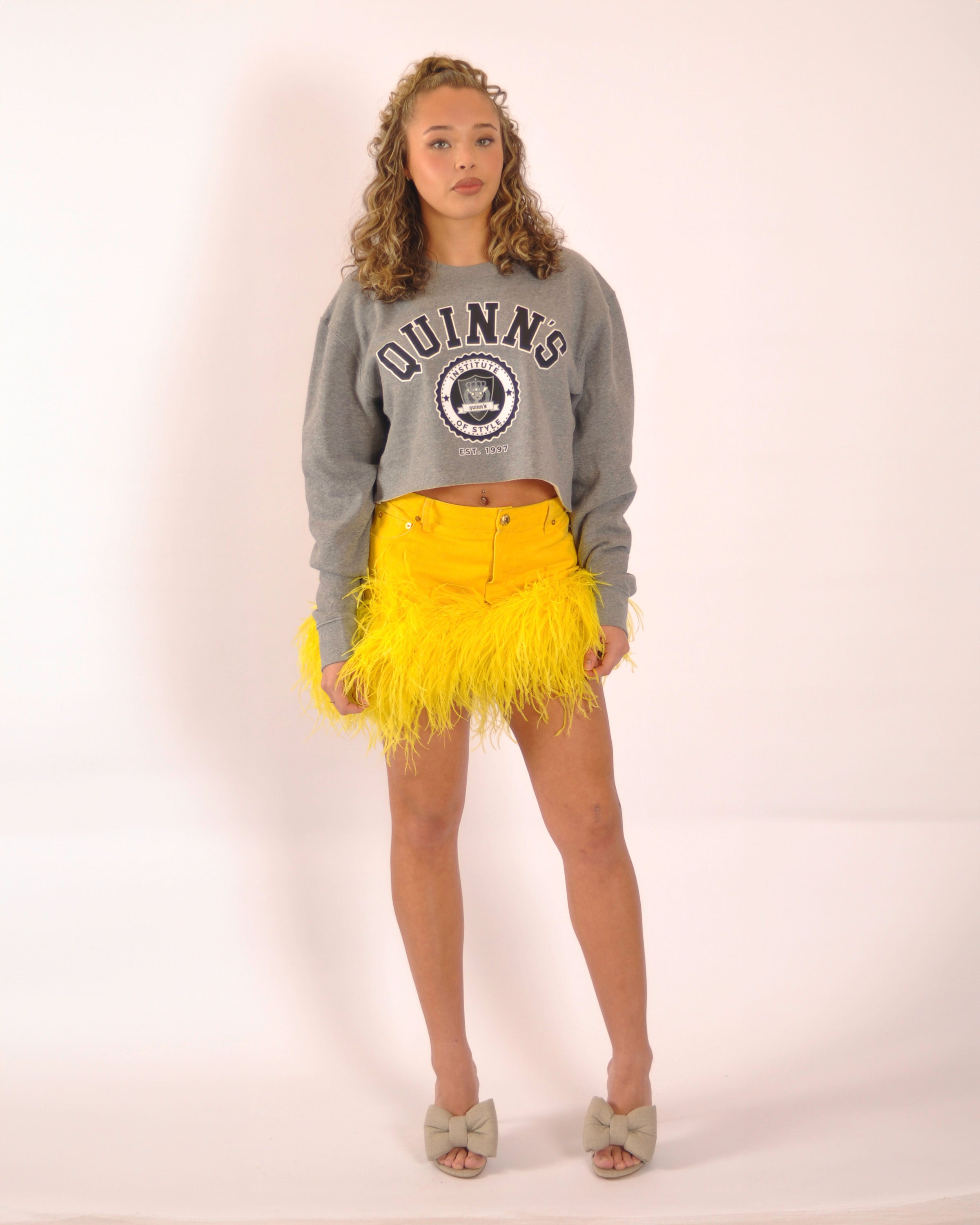 Chanel x Marabou Fur Skirt - Yellow