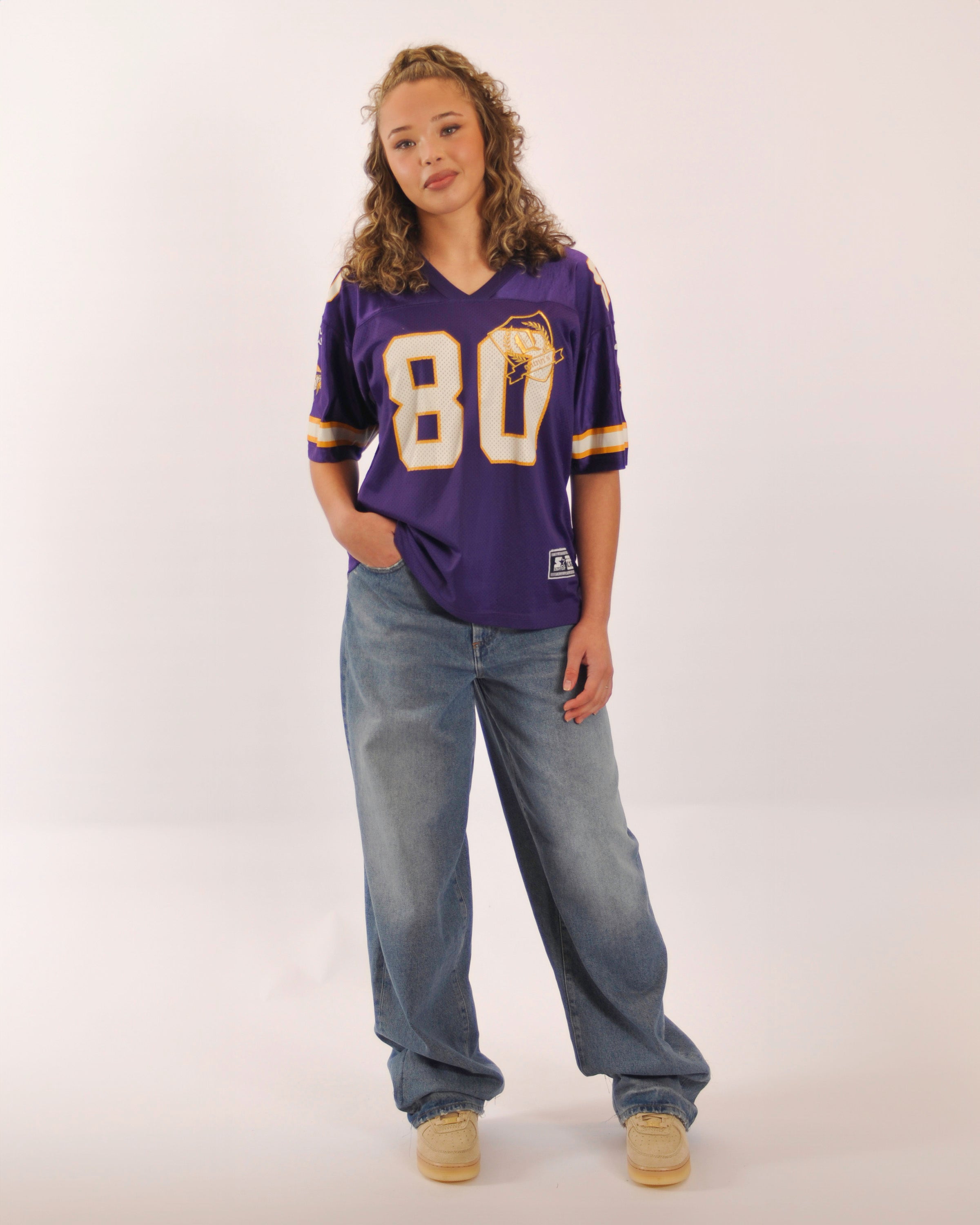 NFL American Football Jersey Purple Nr. 80