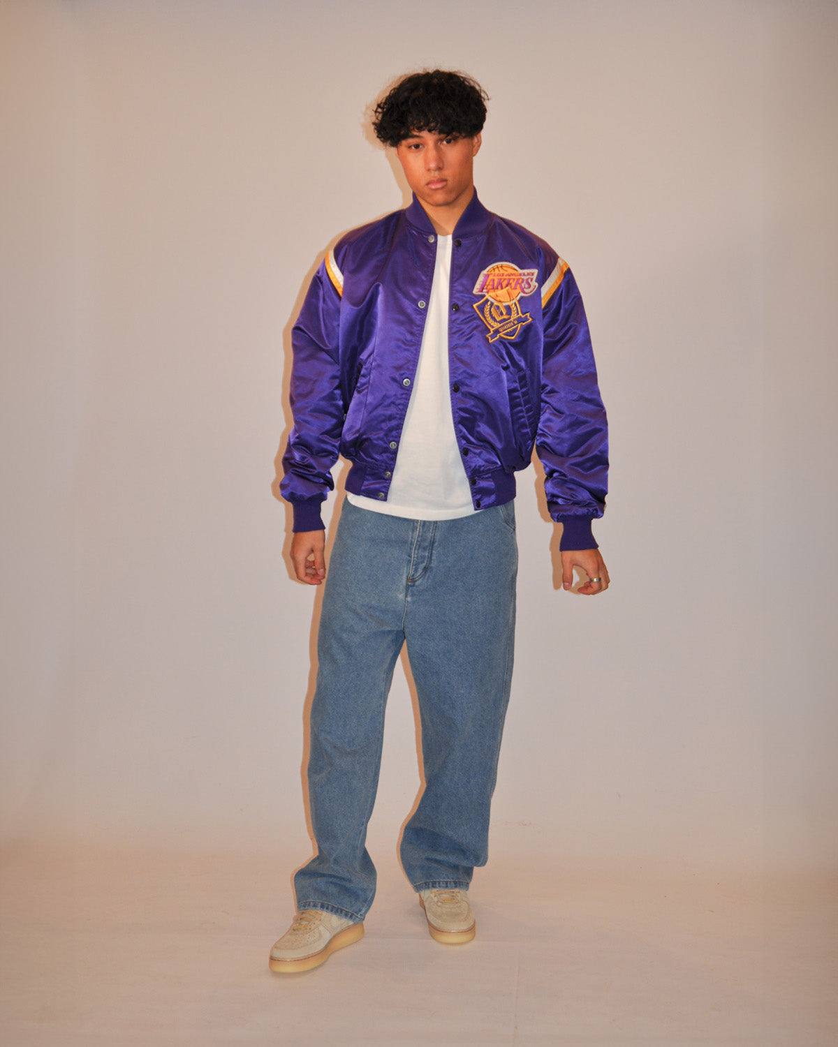 Reworked Lakers Bomber Jacket