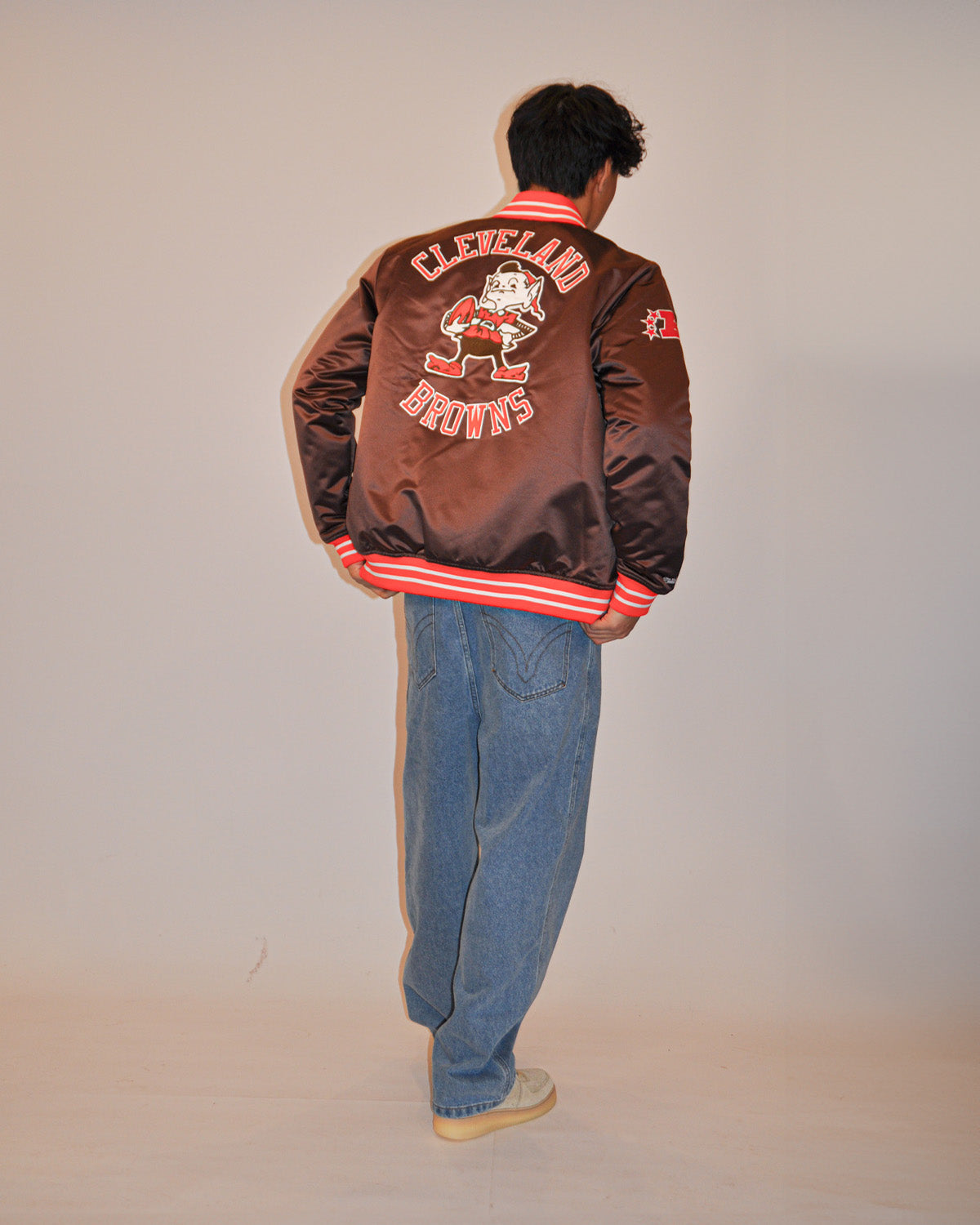 Reworked Browns Bomber Jacket