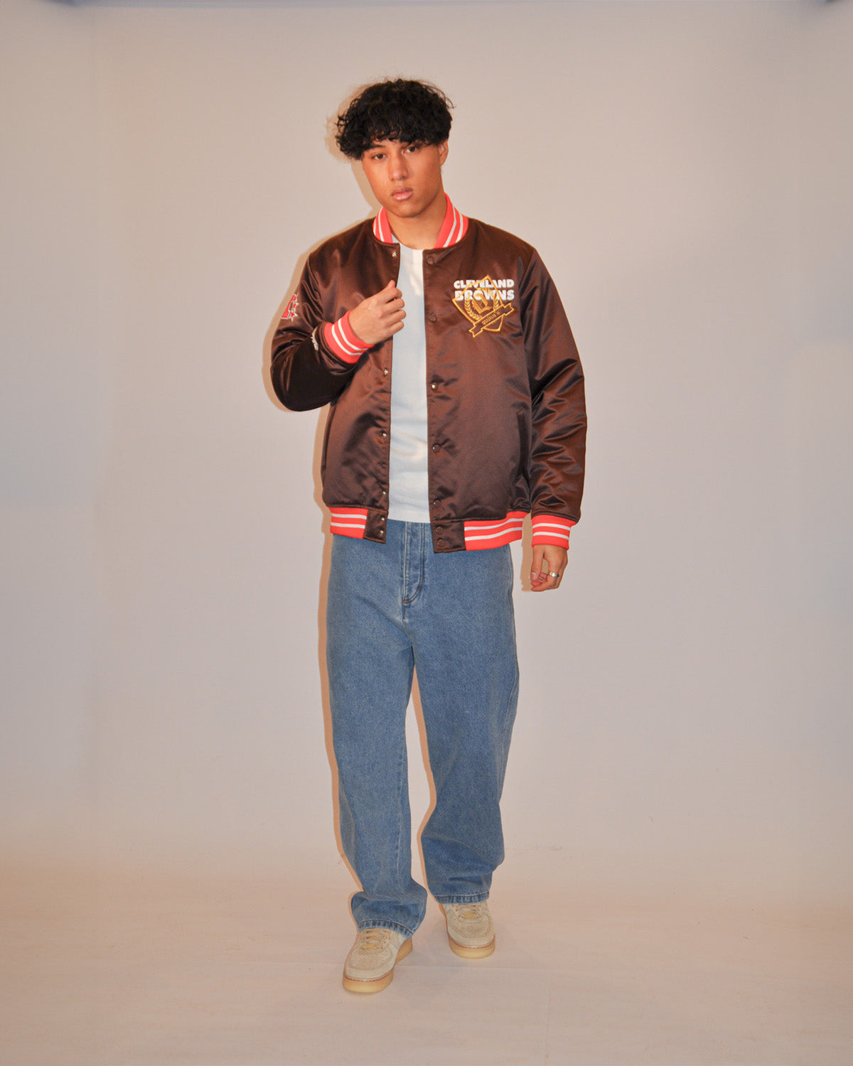 Reworked Browns Bomber Jacket