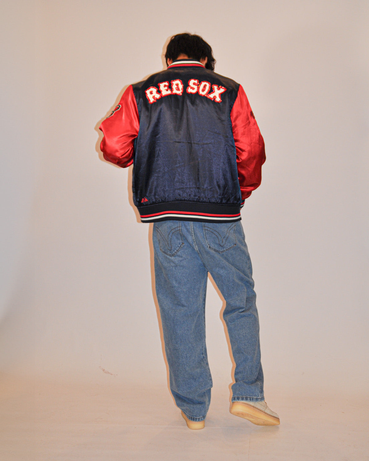 Embellished Red Sox Bomber Jacket