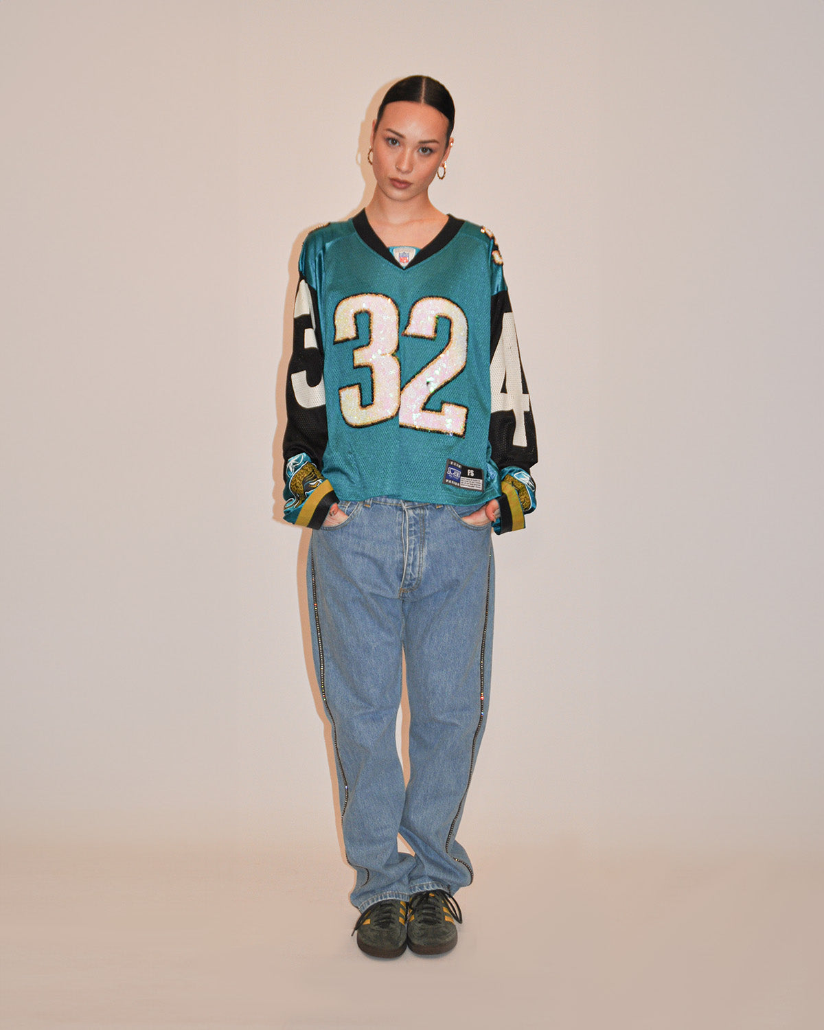 DIYbyPanida Jersey Longsleeve - Petrol Nr. 32