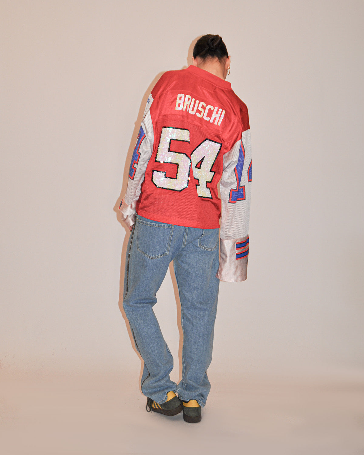 DIYbyPanida Jersey Longsleeve - Red Nr. 54