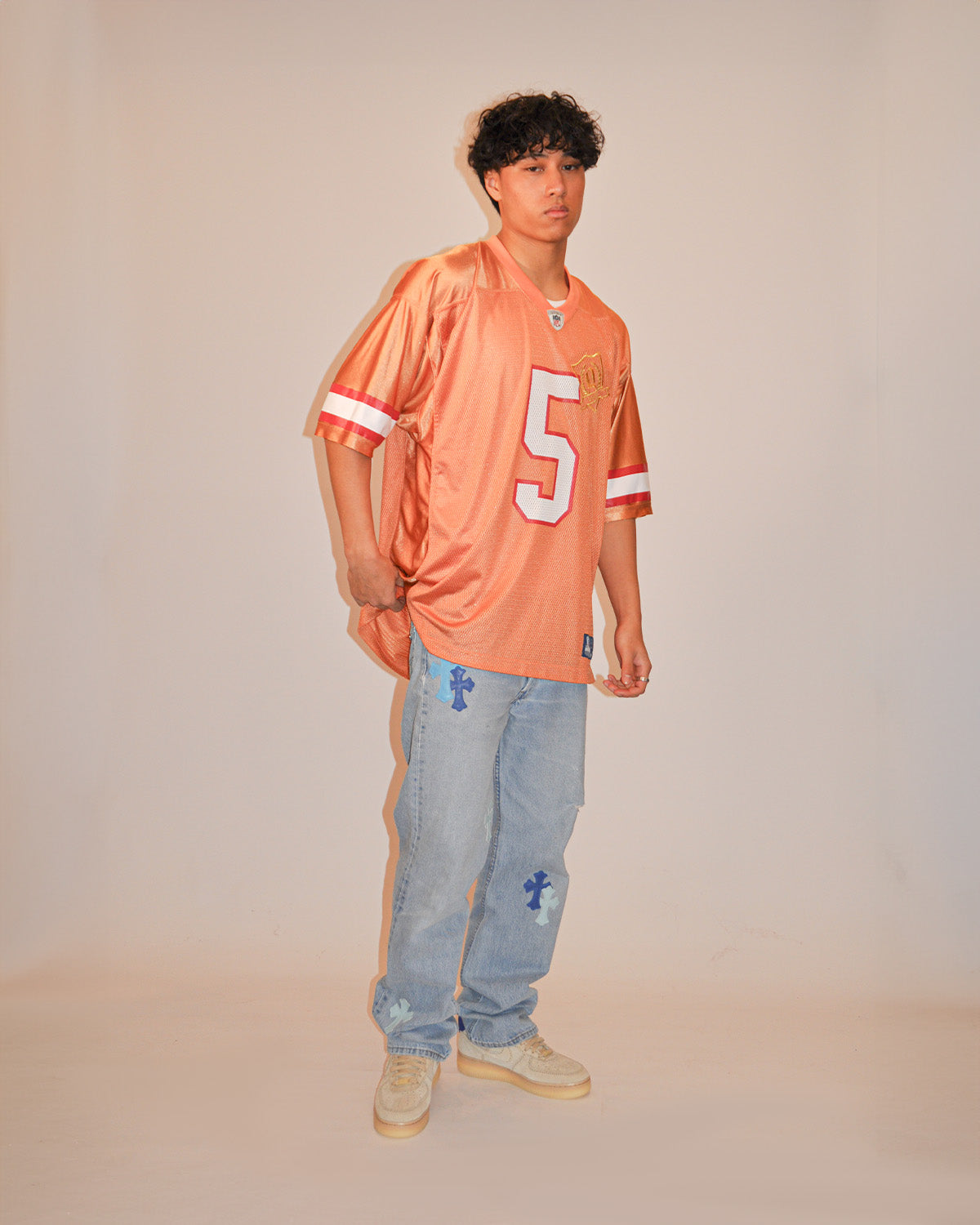 NFL American Football Jersey - Orange  Nr. 5