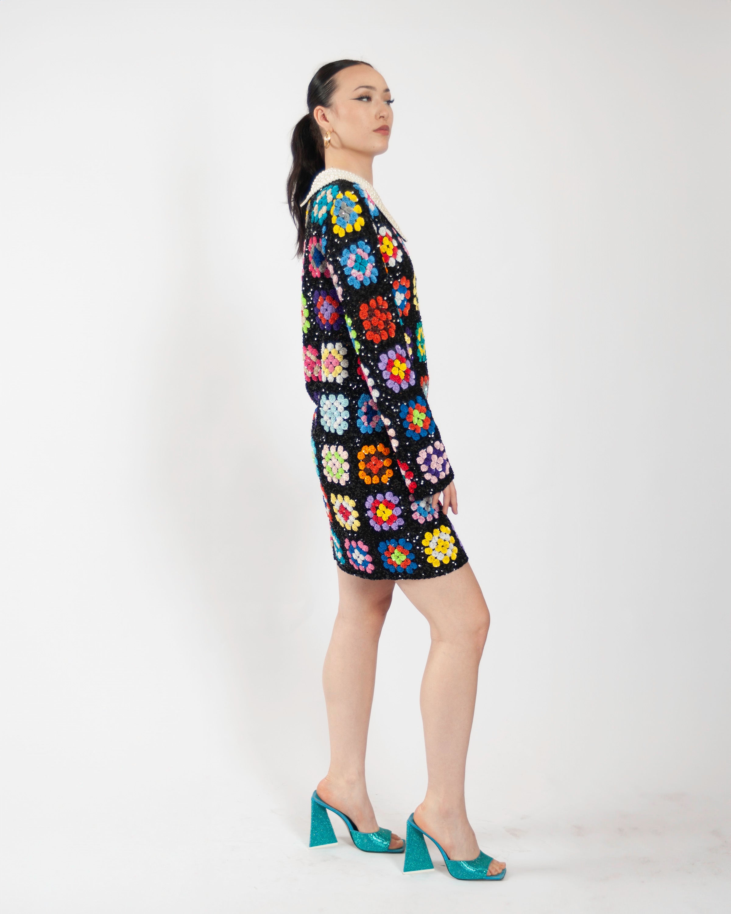 ASHISH Jurk Patchwork