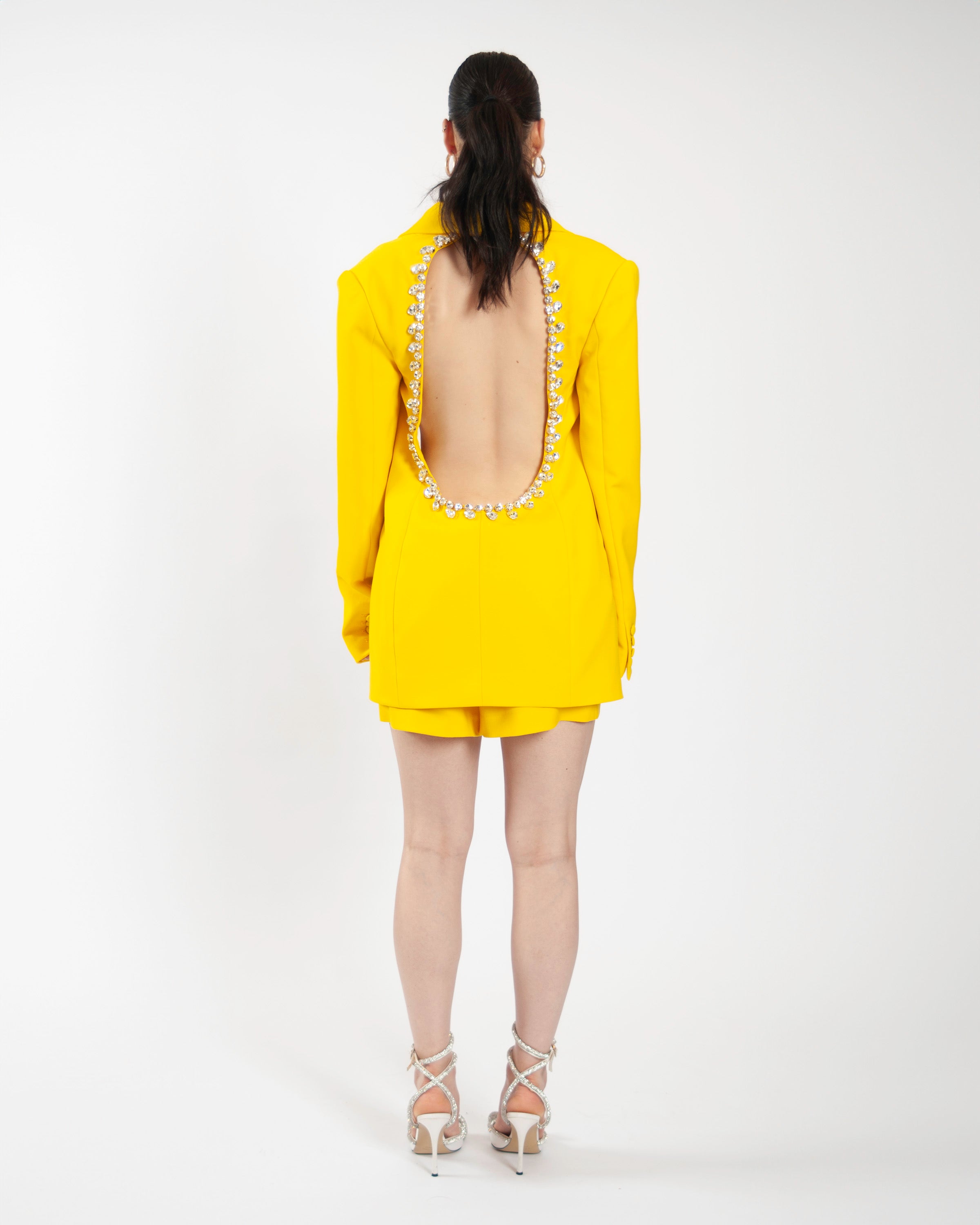 AREA blazer Dress Co-ord Yellow